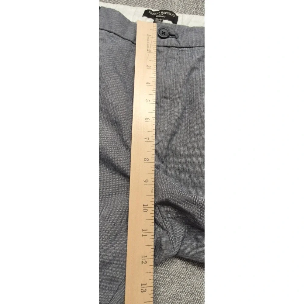 Banana Republic Emerson men's gray chino pants 35x32 Cotton flat front